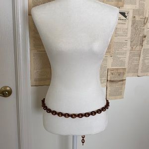 Tortoise Shell Adjustable Link Belt